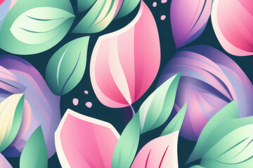 Colorful flower pattern background image