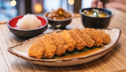 日本の家庭料理のとんかつ