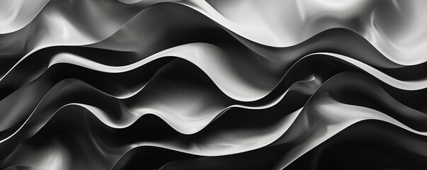 Charcoal gray wavy abstract backdrop, sharply defined against a white background, HD quality.