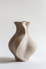 Ceramic Speckled Stonewear Hand Thrown Vase Vases | Trending Backdrop Background Neutral Minimalist Simple Minimal Color | Beige Tan White | Luxury Interior Product