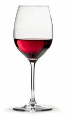 Isolated Red Wine Glass for Versatile Design Use