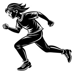 run1-person vector design 