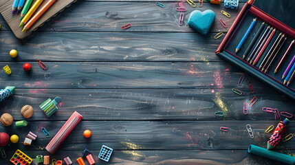 Abstract education background with blackboard
