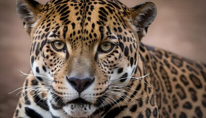 A Jaguar With Its Eyes Narrowed In Concentration  3
