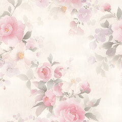 background with roses, rose, floral print, Continuous in four directions