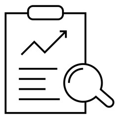 Data analysis icon vector. profit graph illustration sign. data science symbol.