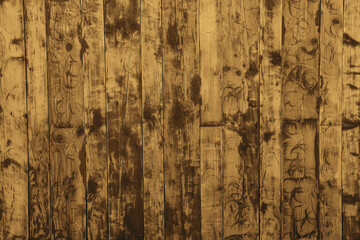 polished smooth structure brown and grey wooden floor fence. boards background. natural material....