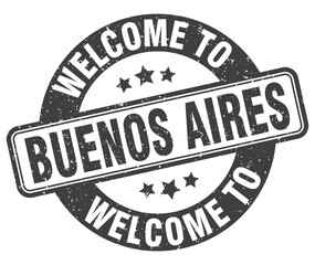 Welcome to Buenos Aires stamp. Buenos Aires round sign