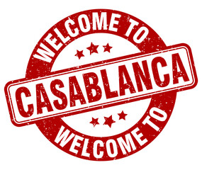 Welcome to Casablanca stamp. Casablanca round sign
