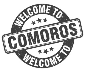 Welcome to Comoros stamp. Comoros round sign
