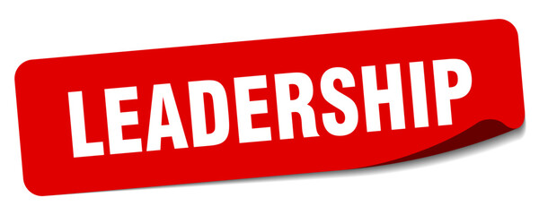leadership sticker. leadership label