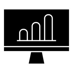 Data analysis icon vector. profit graph illustration sign. data science symbol.
