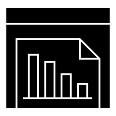 Data analysis icon vector. profit graph illustration sign. data science symbol.