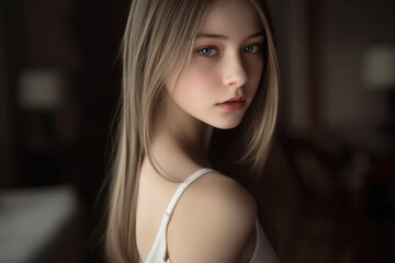 Fototapeta premium Easygoing and playful personality of a teenager