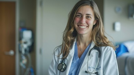 Healthcare Hero: Female Doctor with a Compassionate Smile