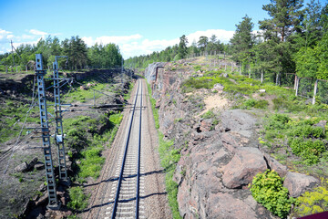 Monrepos Park, recreation in the park, promenade by the lake, natural landscape, tourist recreation in the reserve.