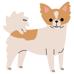 Papillon cute, png illustration.