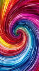 Seamless swirling with vibrant colors in a abstract pattern