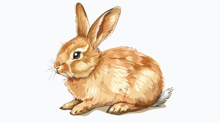 Rabbit icon. Animal cartoon and nature theme. Isolate