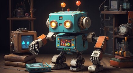 Fototapeta premium toy robot