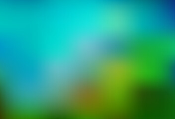 Light Blue, Green vector blurred shine abstract template.