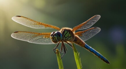 close up of dragonfly - Powered by Adobe
