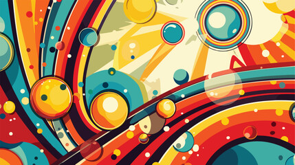 Retro bubble design Vector illustration. Vector style