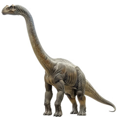 A large dinosaur standing on a white background