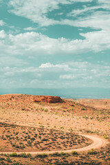 landscape in the desert