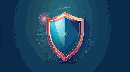Security shield protection icon vector illustration 