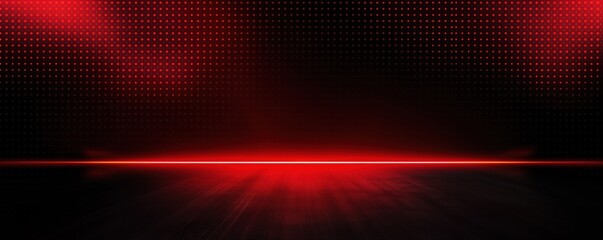 Abstract red and black light pattern with gradient, floor and wall metal texture, soft tech diagonal background. Sleek, clean, modern, and dark.