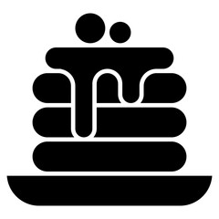 cake, celebration, sweet, wedding Icon