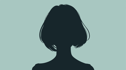 Silhouette image caricature front view faceless close
