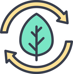 Recycle plant icon