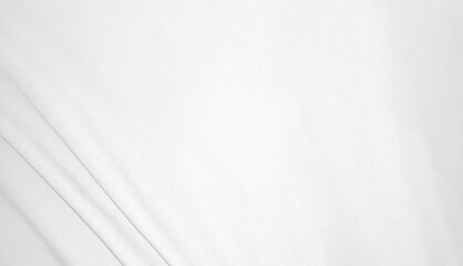 Obraz premium Soft white wrinkled fabric for graphic design or wallpaper