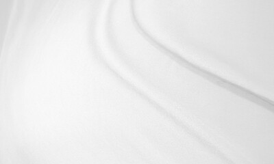 Fototapeta premium Soft white wrinkled fabric for graphic design or wallpaper