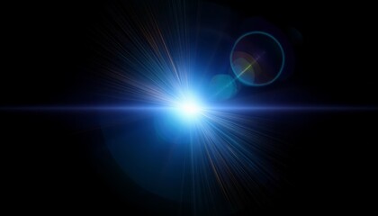 Abstract cosmic light flare background
