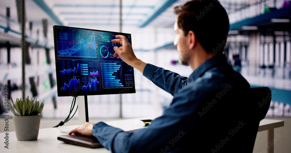 Poster kpi business analytics data dashboard