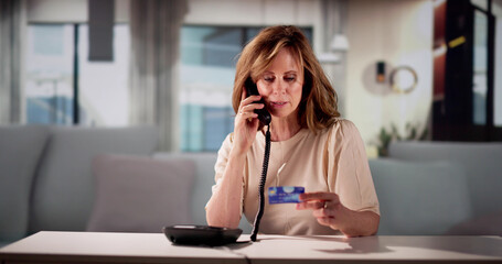 Obraz premium Elder Scam Call