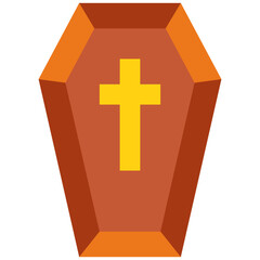 Obraz premium Coffin, death, halloween, horror Icon