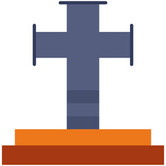 Obraz premium cross, horror, party, religion, trick or treat Icon