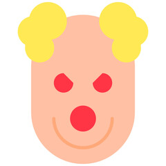 Clown, creepy, face, avatar Icon