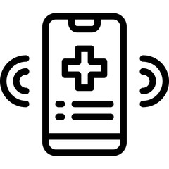 Obraz premium Call, emergency, health, hotline, phone Icon
