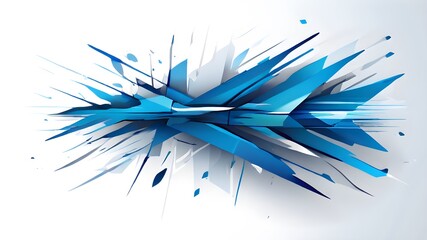 Abstract blue background with lines on white