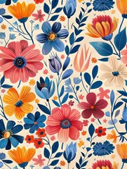 Background with floral motif