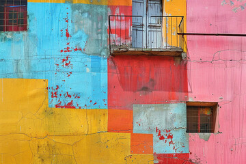 Chromatic juxtaposition in urban landscapes 