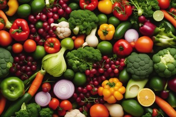 'various fresh vegetables vegetable food top white view background healthy eating isolated ingredient nourishment tomatoes diet up high concept green red vegetarian organic salad table frame onion'