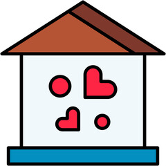 Home, love, romance, family Icon