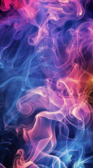 Fototapeta premium Seamless vivid with smoke in a abstract pattern