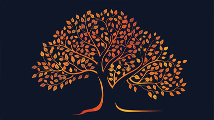 Tree abstract icon image Vector illustration. Vector